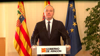 DECLARACIÓN INSTITUCIONAL DEL PRESIDENTE DE ARAGÓN